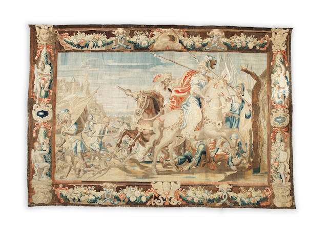 An impressive Brussels 17th century historical tapestry 520cm x 344cm