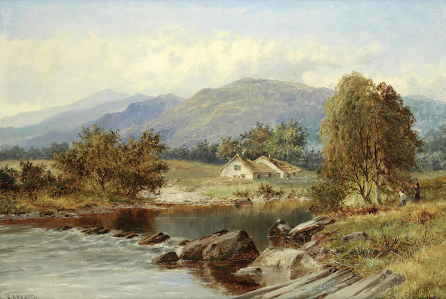 John Linnell (b.1792) - The Ford - Large 19th Century Oil 
