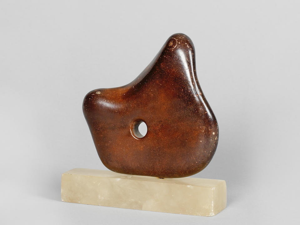 Dame Barbara Hepworth (British, 1903-1975) Mother and Child 13 cm. (5 1/4 in.) wide (including the base) Carved in 1934