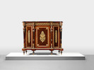 Thumbnail of A pair of Napoleon III ormolu mounted kingwood, thuyawood, amaranth and parquetry hauteurs d'appui  (2) image 1