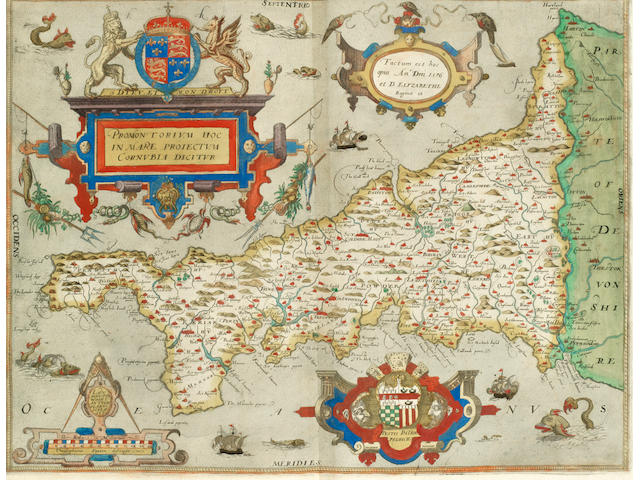 SAXTON (CHRISTOPHER) An Atlas of England and Wales, FIRST EDITION, [Christopher Saxton], 1579