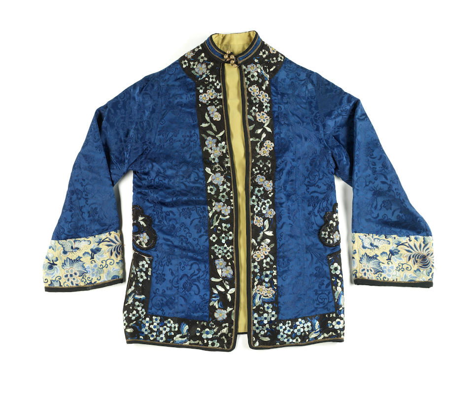 Bonhams : A group of three silk embroidered robes 19th/20th century (3)