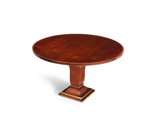 Armand-Albert Rateau (French, 1882-1938); An Art Deco Circular Dining Table STAMPED SIGNATURE AND NUMBERED; CIRCA 1928