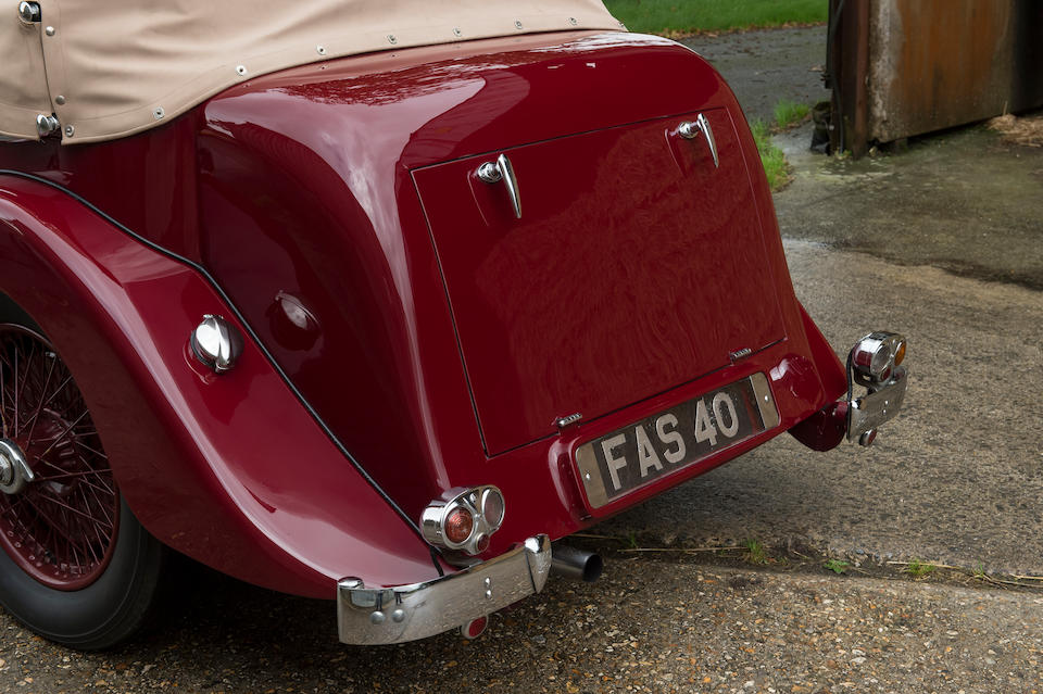 1934 Alvis Speed Twenty 'SC' Drophead Coup&#233;  Chassis no. 11959