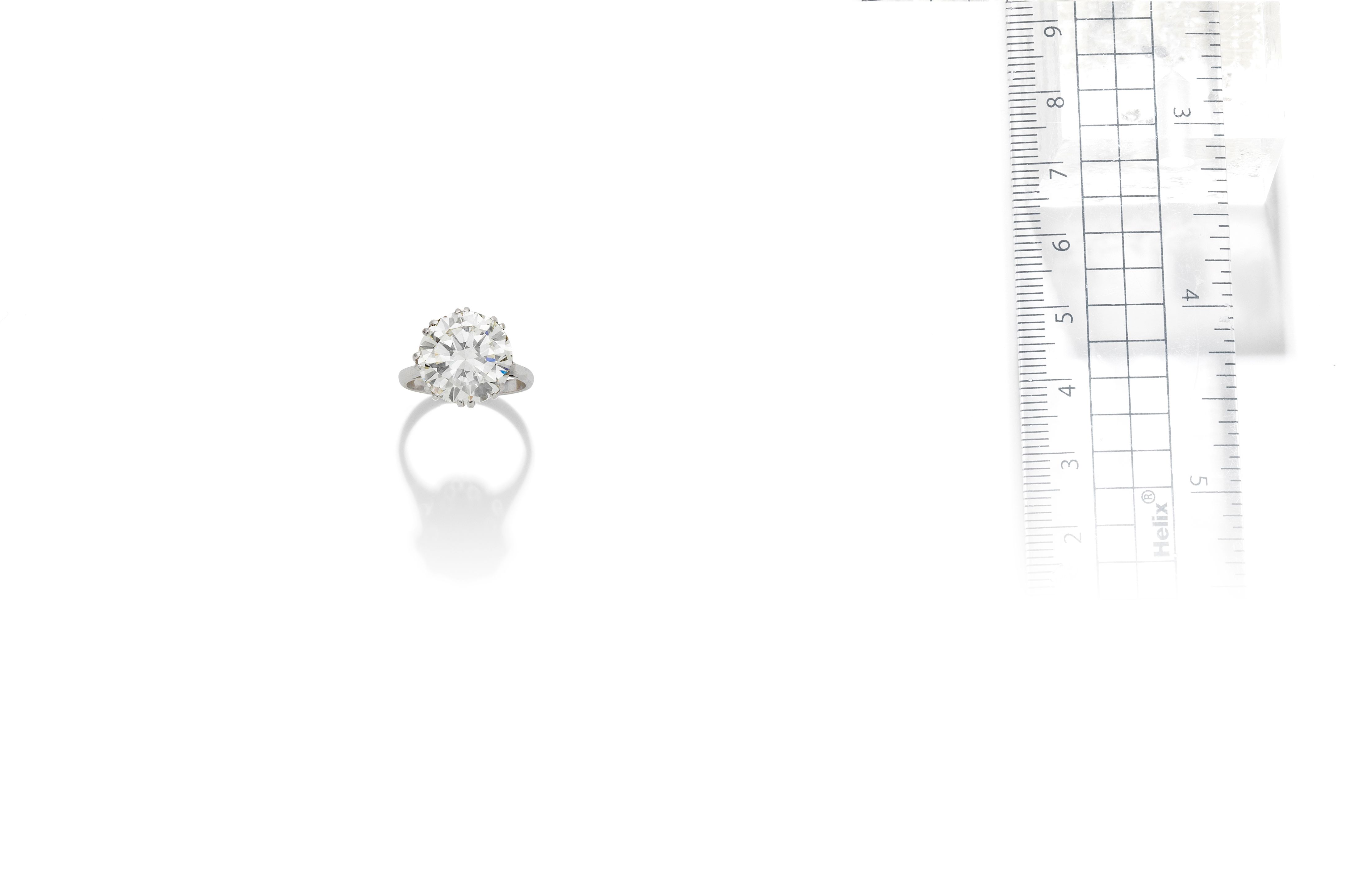 A diamond single-stone ring