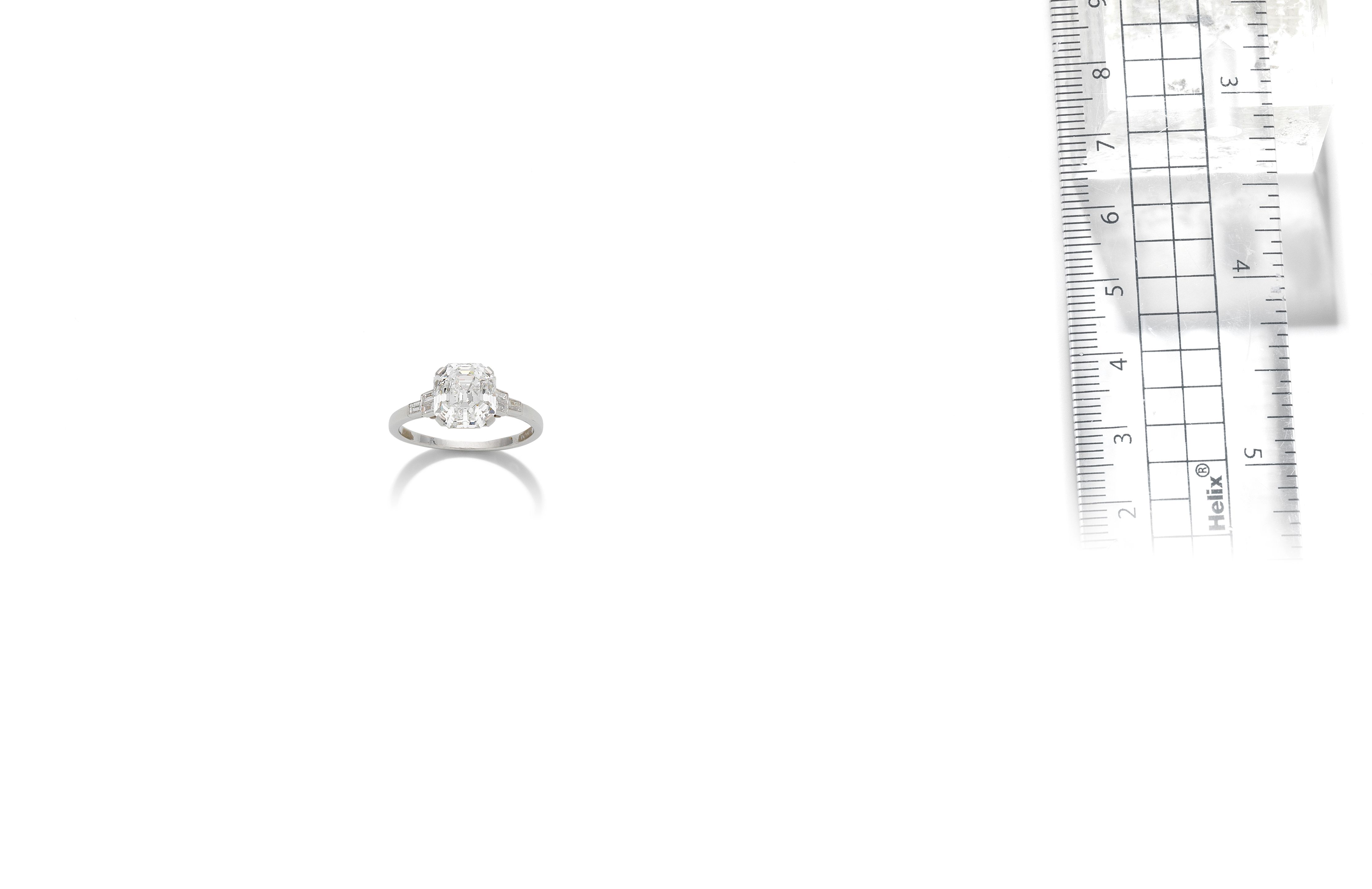 A diamond single-stone ring