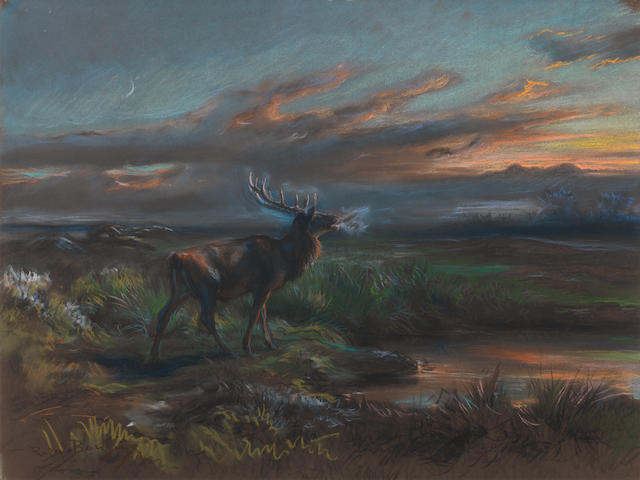 Rosa Bonheur (French, 1822-1899) The call of the stag