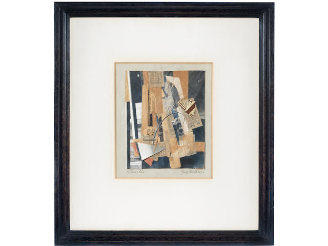 Kurt Schwitters (1887-1948) F&#252;r Herbert Read. 21 x 17cm (8 1/4 x 6 11/16in) (image size); 24.3 x 20.3cm (9 9/16 x 8in) (sheet size) (Executed in England  in 1944)