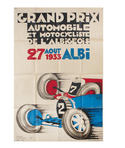 Deux affiches du Grand Prix d'Albi de 1933 et 1934,  ((2))