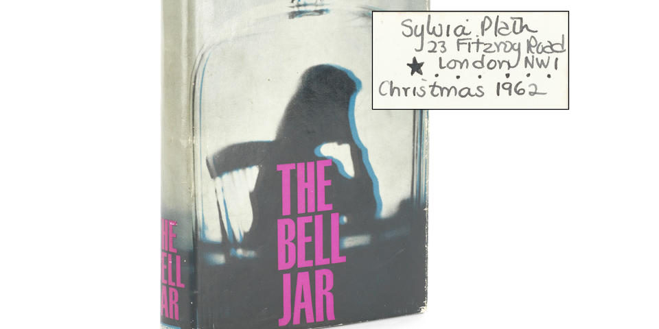 PLATH (SYLVIA) The Bell Jar, FIRST EDITION, SYLVIA PLATH'S OWN COPY SIGNED AND DATED "CHRISTMAS 1962", WITH HER FITZROY ROAD ADDRESS  on the front free paper, Heinemann, [1963]