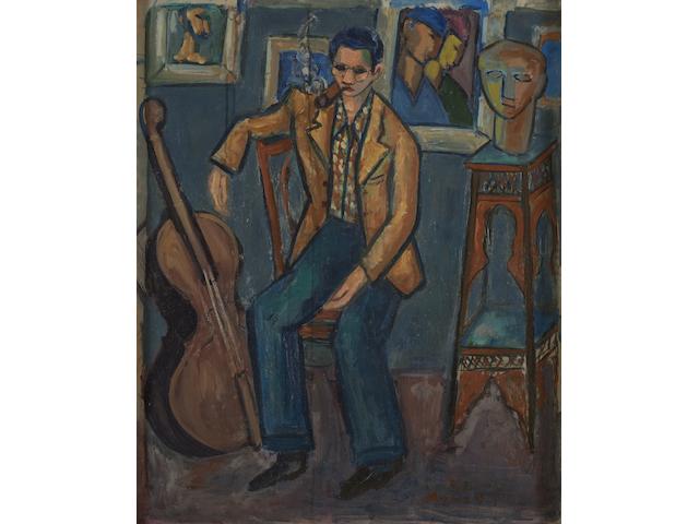 Ahmed Morsi (Egypt, born 1930) Self-Portrait with Cello