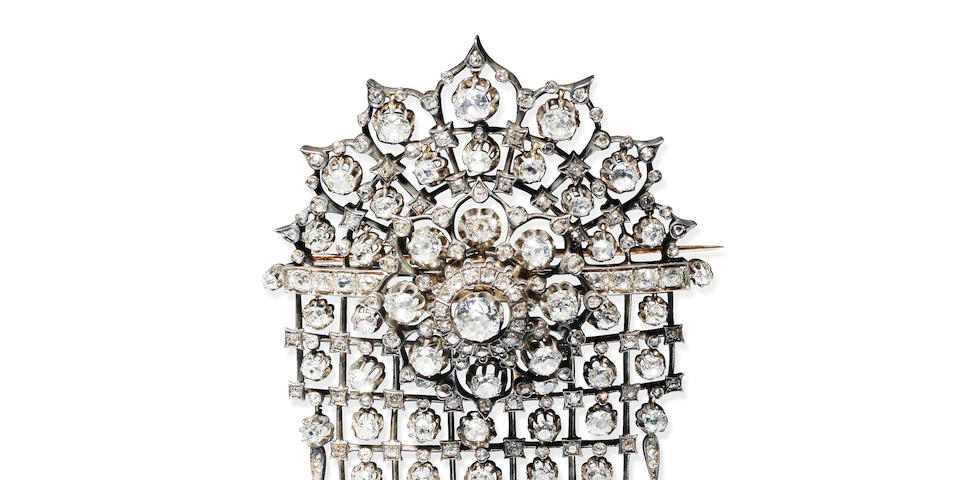 A diamond corsage ornament, second half of the 19th century (3)