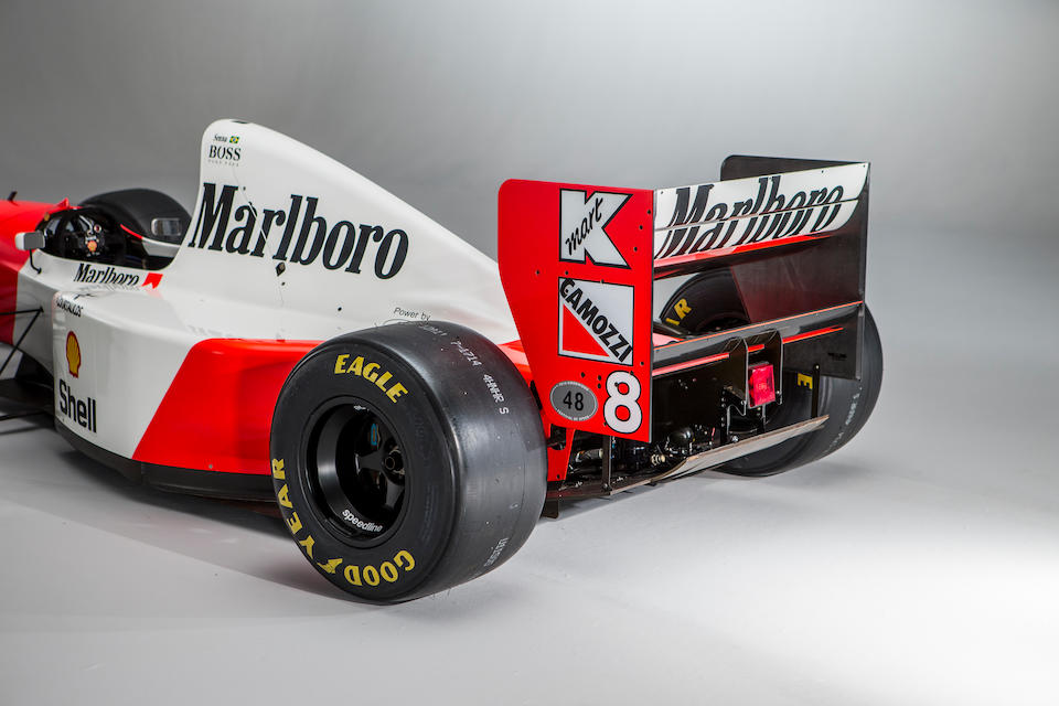 The record breaking Ex-Ayrton Senna 1993 Monaco Grand Prix-winning,1993 McLaren-Cosworth Ford MP4/8A Formula racing Single-Seater  Chassis no. MP4/8-6 Engine no. 510