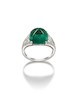 Thumbnail of An Art Deco emerald and diamond dress ring, by Hennell, image 6
