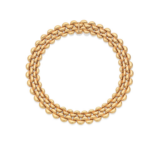 Bonhams : A fancy-link necklace, by Cartier,