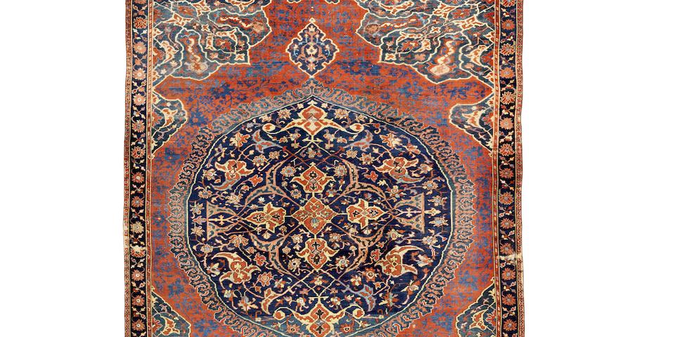An exceptional early 16th century Ushak Medallion Carpet West Anatolia, 430cm x 225cm
