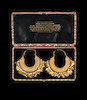 Thumbnail of A pair of gold pendent earrings from the collection of Maharani Jindan Kaur (1817-63), wife of Maharajah Ranjit Singh, the Lion of the Punjab (1780-1839) Punjab, probably Lahore, first half of the 19th Century(3) image 1