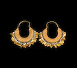 Thumbnail of A pair of gold pendent earrings from the collection of Maharani Jindan Kaur (1817-63), wife of Maharajah Ranjit Singh, the Lion of the Punjab (1780-1839) Punjab, probably Lahore, first half of the 19th Century(3) image 2