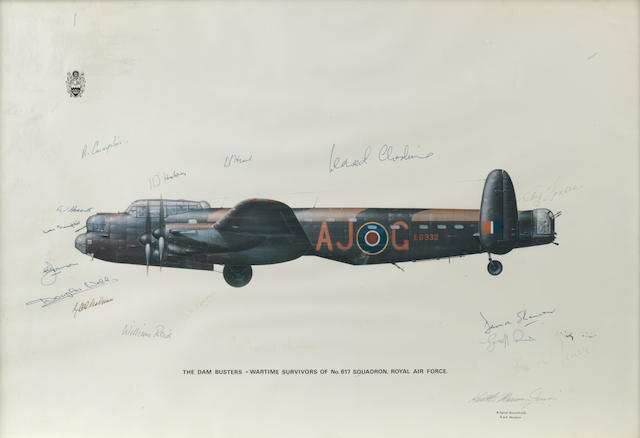 A Battle of Britain Museum Appeal signed 'Dambusters' print,