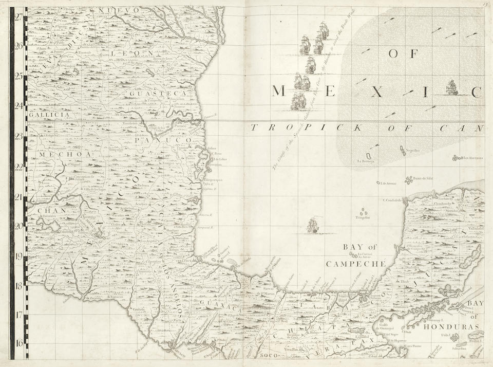 POPPLE (HENRY) A Map of the British Empire in America, with the French and Spanish Settlements Adjacent Thereto, 1733 [but c.1735]