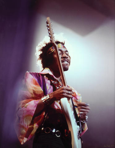 David Redfern (British, B.1936-D.2014): Jimi Hendrix print, 24th February 1969,