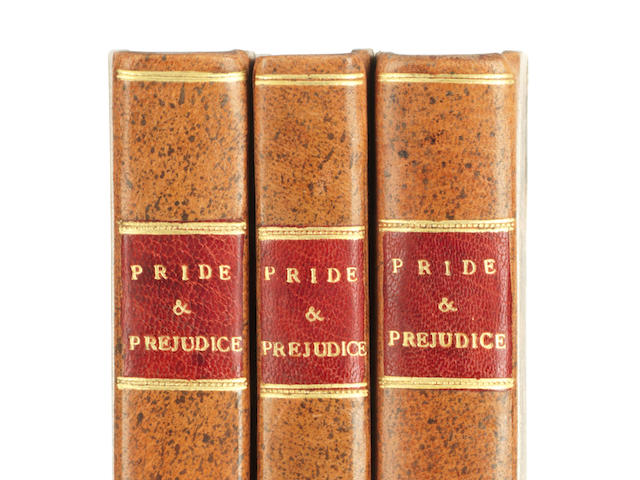 AUSTEN (JANE) Pride and Prejudice: A Novel... By the Author of "Sense and Sensibility", FIRST EDITION, 3 vol., Printed for T. Egerton, 1813