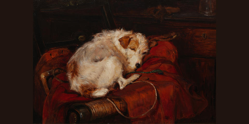 Philip Eustace Stretton (British, 1863-1930) Terrier