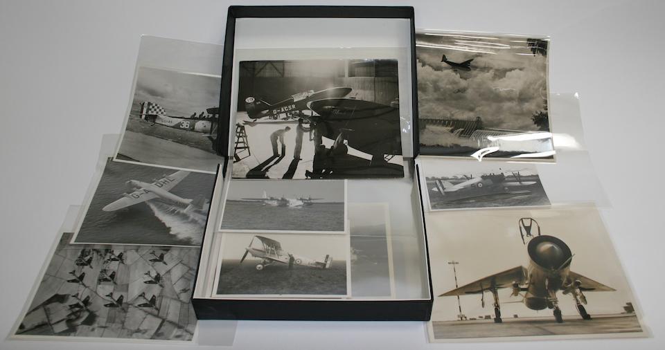 21 photographs of aeroplanes and flyingboats,  ((Qty))