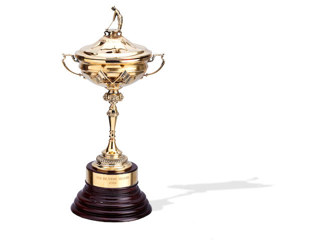 RYDER CUP: SERGIO GARCIA'S REPLICA RYDER CUP TROPHY By Asprey, London 2001.