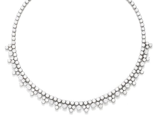 A diamond necklace, circa 1950