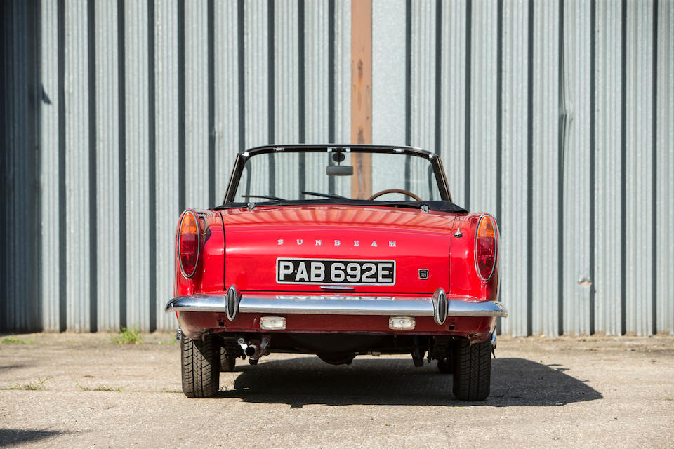 1967 Sunbeam Alpine Series V Roadster  Chassis no. 395015513GT0DHRC