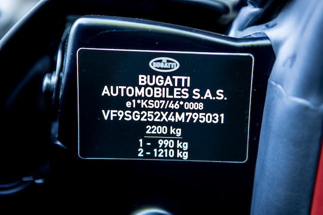 The Last Super Sport built, 2012 Bugatti Veyron Super Sport Coupé  Chassis no. VF9SG252X4M795031 image 17