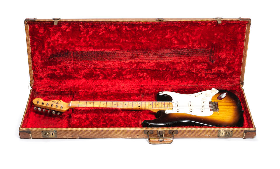 Overend Watts/Mott The Hoople: A 1954 'Hardtail' Fender Stratocaster, believed the earliest of its type to be shipped,