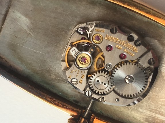 Cartier. A rare oversized 18K gold manual wind oval wristwatch  Baignoire Oval Maxi, London Hallmark for 1969 image 2