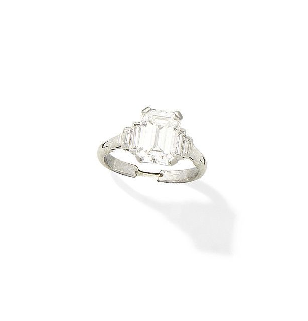 A diamond single-stone ring