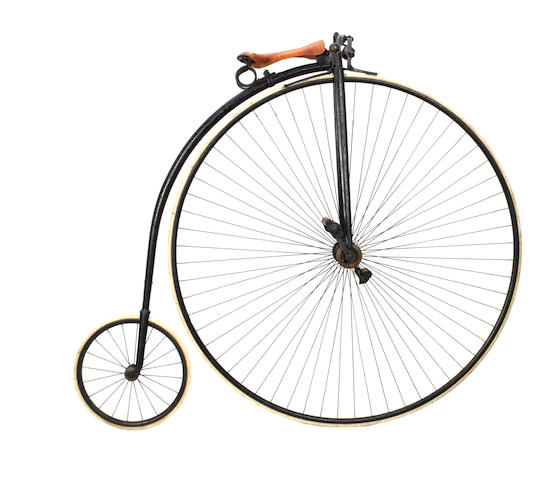 A 52 inch Ordinary bicycle, circa 1885,