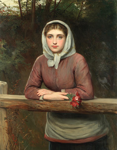 Charles Sillem Lidderdale, RBA (British, 1831-1895) Lost in thought