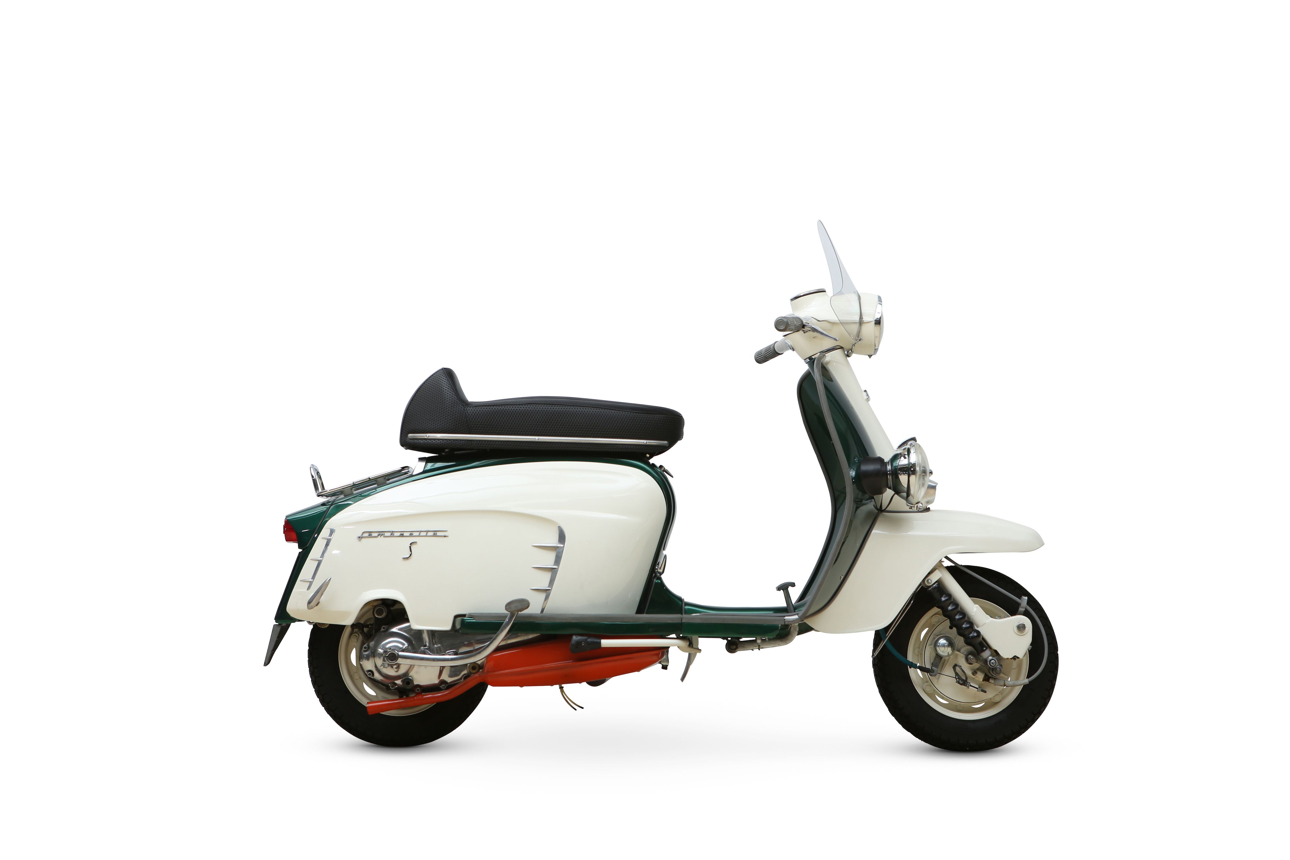 Lambretta Rallymaster For Sale - Gp Side Panel Flashes And Headlight Grills.