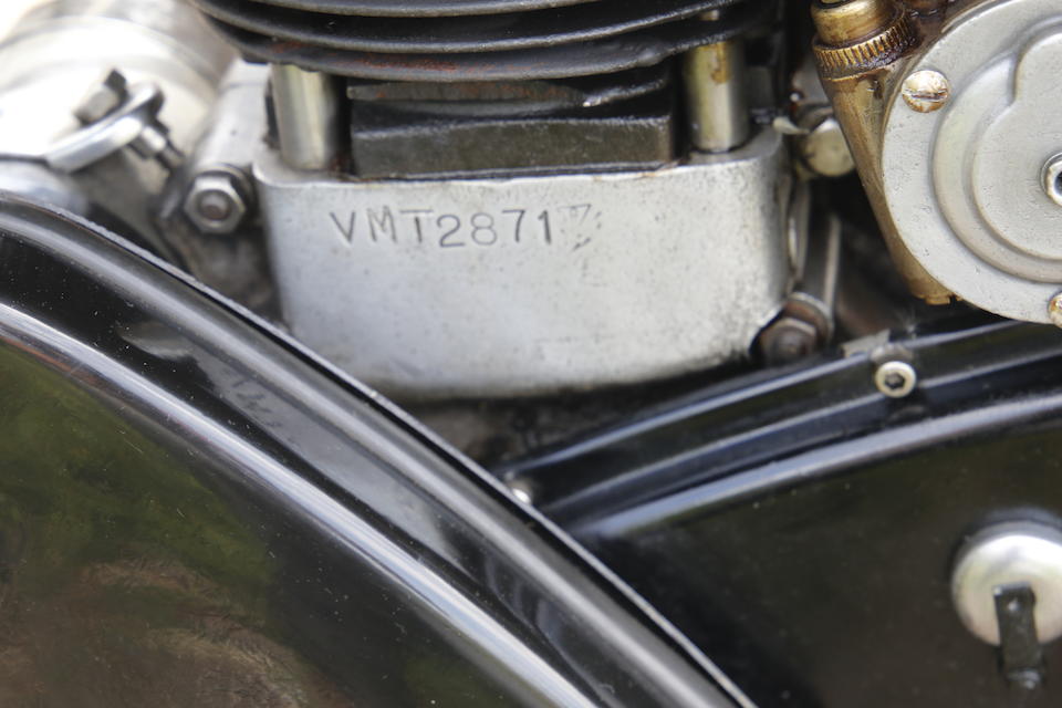 1960 Velocette 500cc Venom Frame no. RU14504 Engine no. VMT 2871 (see text)