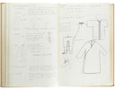 Thumbnail of Star Wars Episode IV - A New Hope John Mollo's personal sketchbook Notes & Sketches 1, a custom bound volume containing important and detailed working sketches and costume designs for many of the characters from the film Star Wars, together with production diary entries, meeting notes, time-lines and costume descriptions, the majority in black ink, some with colour; additionally the volume contains working for numerous military uniform designs for books, commercials and additional projects Mollo worked on during this time frame, Lucasfilm / Twentieth Century Fox, April 1975 - July 1976, image 47