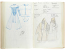 Thumbnail of Star Wars Episode IV - A New Hope John Mollo's personal sketchbook Notes & Sketches 1, a custom bound volume containing important and detailed working sketches and costume designs for many of the characters from the film Star Wars, together with production diary entries, meeting notes, time-lines and costume descriptions, the majority in black ink, some with colour; additionally the volume contains working for numerous military uniform designs for books, commercials and additional projects Mollo worked on during this time frame, Lucasfilm / Twentieth Century Fox, April 1975 - July 1976, image 37