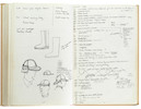 Thumbnail of Star Wars Episode IV - A New Hope John Mollo's personal sketchbook Notes & Sketches 1, a custom bound volume containing important and detailed working sketches and costume designs for many of the characters from the film Star Wars, together with production diary entries, meeting notes, time-lines and costume descriptions, the majority in black ink, some with colour; additionally the volume contains working for numerous military uniform designs for books, commercials and additional projects Mollo worked on during this time frame, Lucasfilm / Twentieth Century Fox, April 1975 - July 1976, image 11