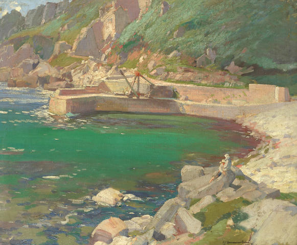 Samuel John Lamorna Birch, RA, RWS, RWA (British, 1869-1955) Lamorna Cove, oil on canvas