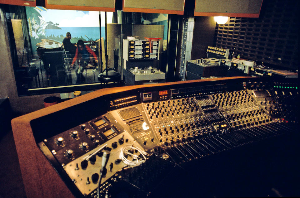 The HeliosCentric Helios console: Constructed in 1996 through an amalgamation of part of the Island Records Basing Street Studio 2 Helios Console (1970-1974) used by artists such as; Led Zeppelin to record their 'Album IV' which includes the timeless hit "Stairway To Heaven", and Bob Marley & The Wailers to record the albums 'Burnin' and 'Catch a Fire'; with the other part being from Alvin Lee's Helios console from Space Studios (1973-1979); with the final construction installed at HeliosCentric Studios (1996-present),
