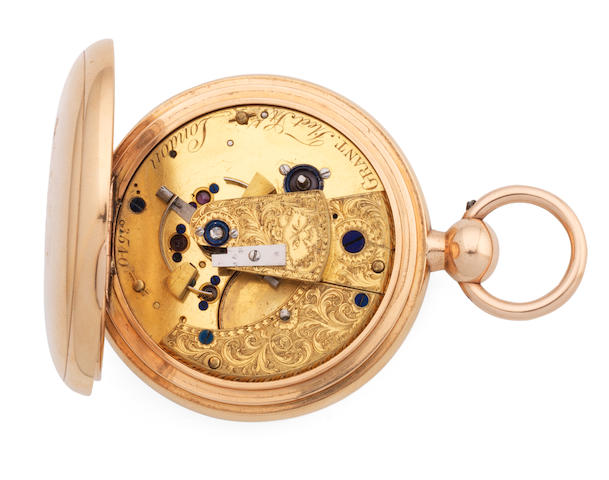 Grant, Fleet Street, London. A fine and historically interesting 18K gold key wind open face chronometer pocket watch used and owned by the explorer James Weddell London Hallmark for 1811