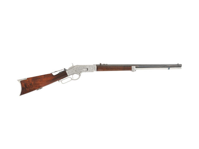 An exceptional Ulrich engraved .44 (R.F.) 'Model 1866' lever-action rifle by Winchester, no. 109544 (circa 1873)