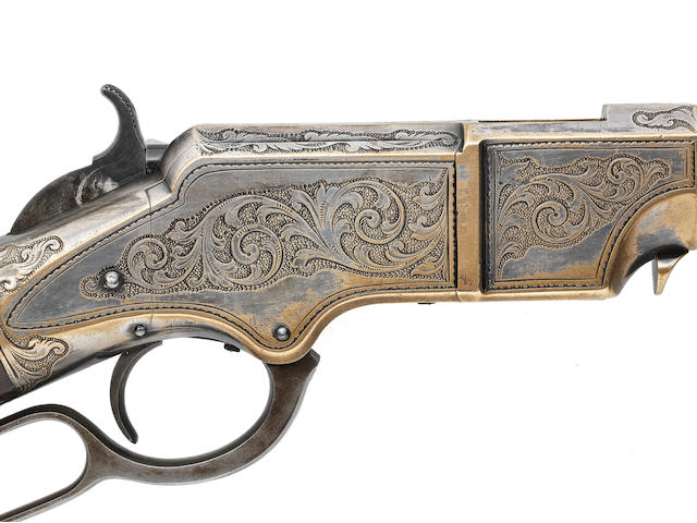 A fine engraved .44 (R.F.) 'Henry Model 1860' lever-action rifle by New Haven Arms Company, no. 12173 (circa 1866)