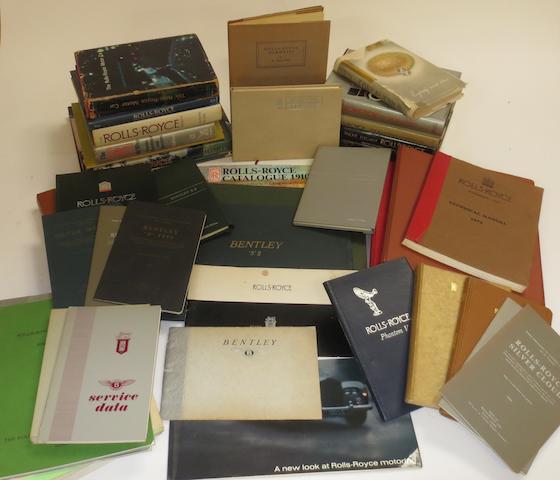 Assorted Rolls-Royce and Bentley books and publications,   ((Qty))
