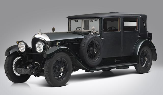Low mileage, rare survivor of closed 'Big Six' Bentley,1928 Bentley 6&#189; Litre Four Light Weymann Fabric Sports Saloon  Chassis no. BR2353 Engine no. BR2351