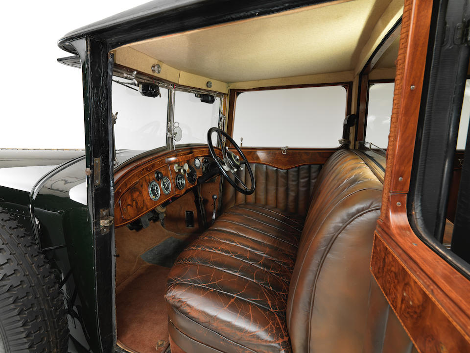 Low mileage, rare survivor of closed 'Big Six' Bentley,1928 Bentley 6&#189; Litre Four Light Weymann Fabric Sports Saloon  Chassis no. BR2353 Engine no. BR2351